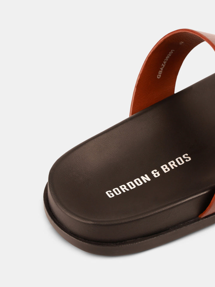 Gordon And Bros Tan Men Sandals