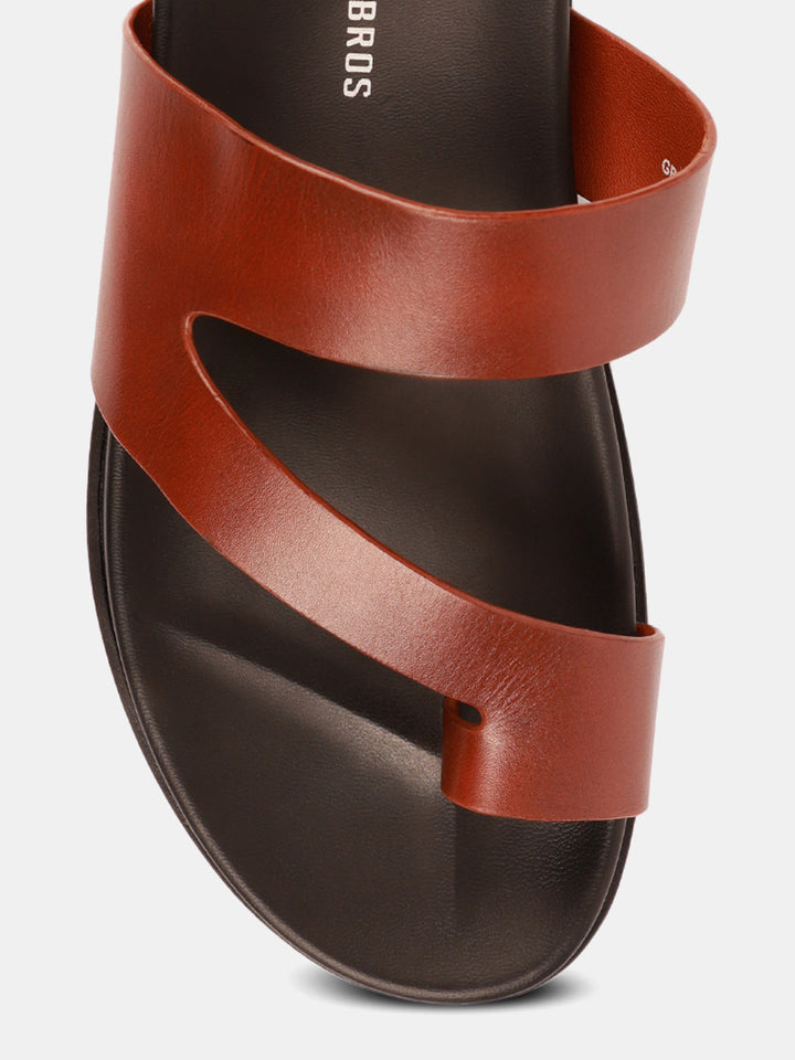Gordon And Bros Tan Men Sandals