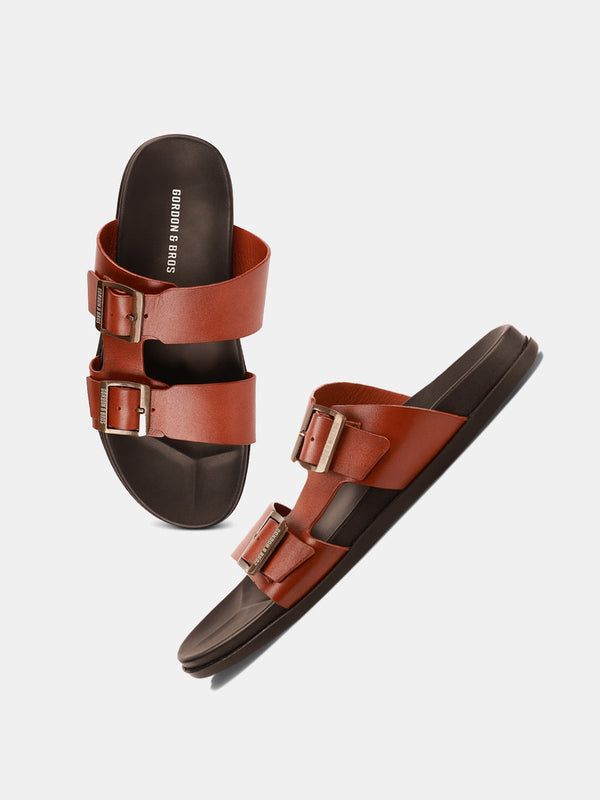 Gordon And Bros Tan Men Sandals
