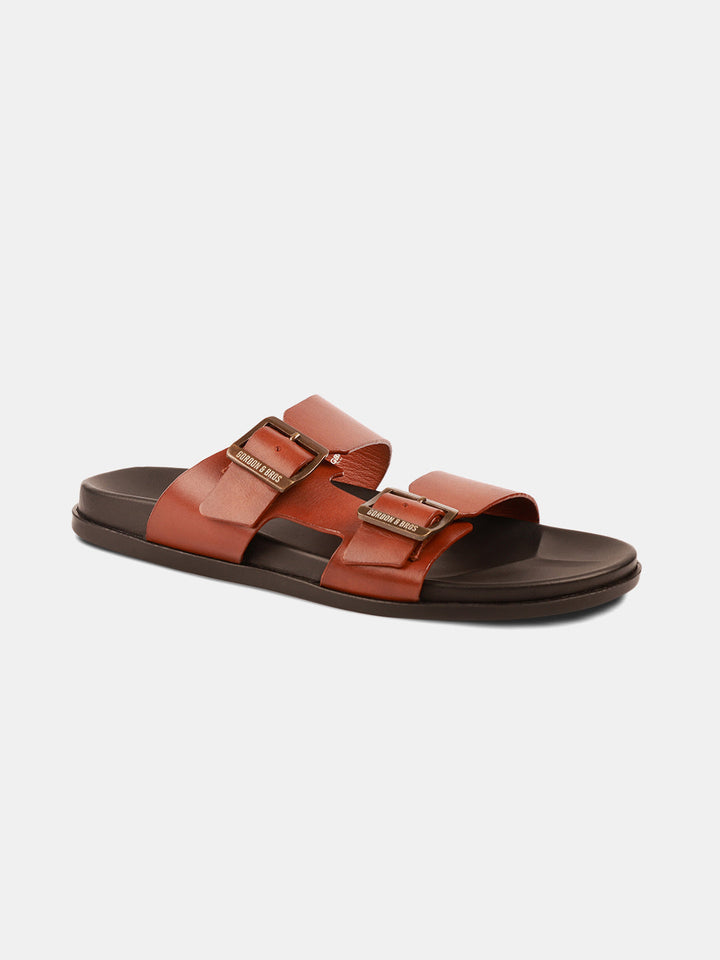 Gordon And Bros Tan Men Sandals