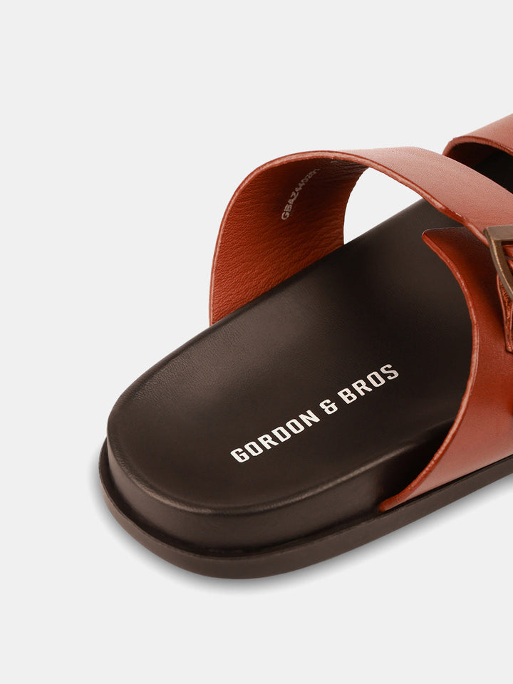 Gordon And Bros Tan Men Sandals