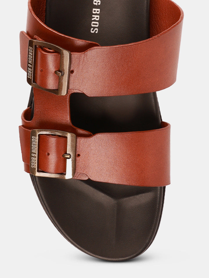 Gordon And Bros Tan Men Sandals