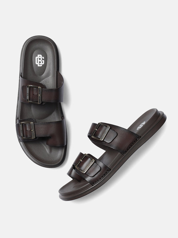 Gordon And Bros Dark Brown Men Sandals