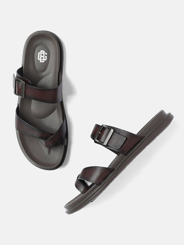 Gordon And Bros Burgundy Men Sandals