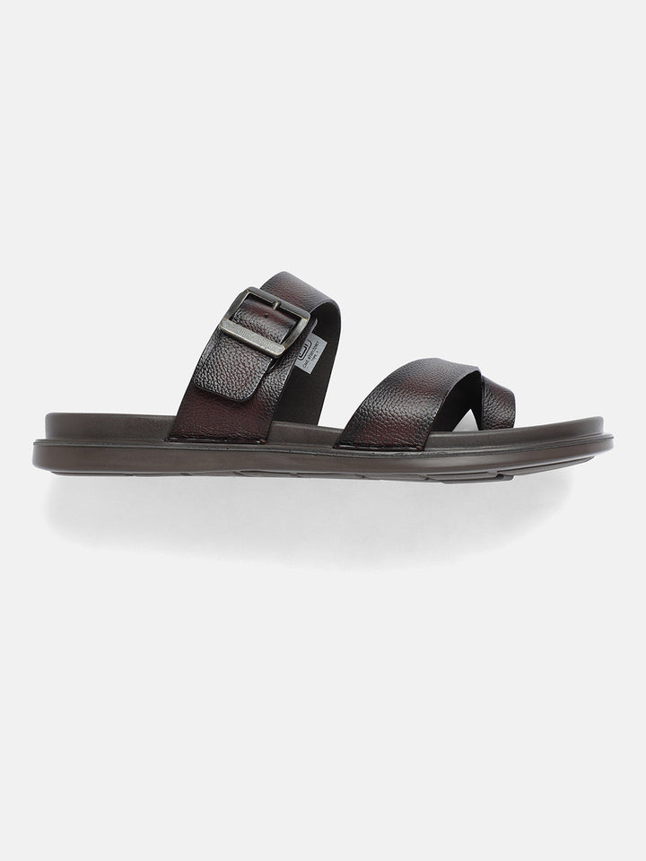 Gordon And Bros Burgundy Men Sandals