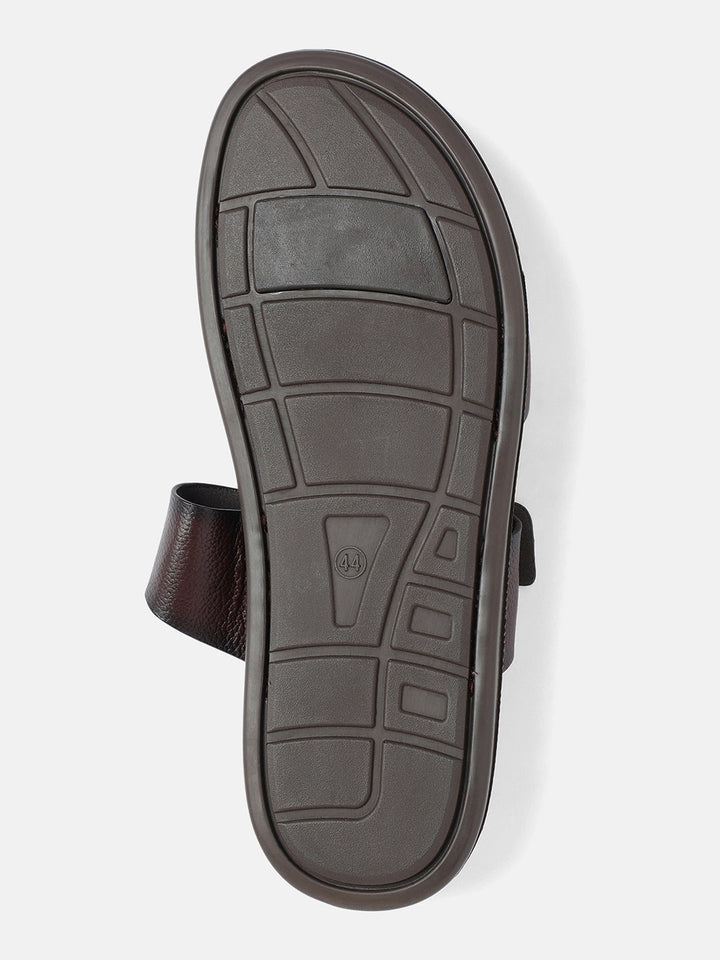 Gordon And Bros Burgundy Men Sandals