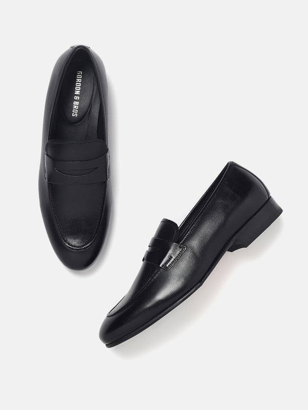 Gordon And Bros Antik Black Men Formal Slip Ons