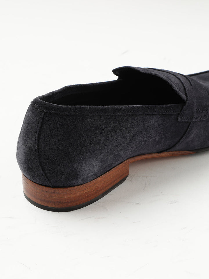 Gordon And Bros Suede Navy Men Formal Slip Ons