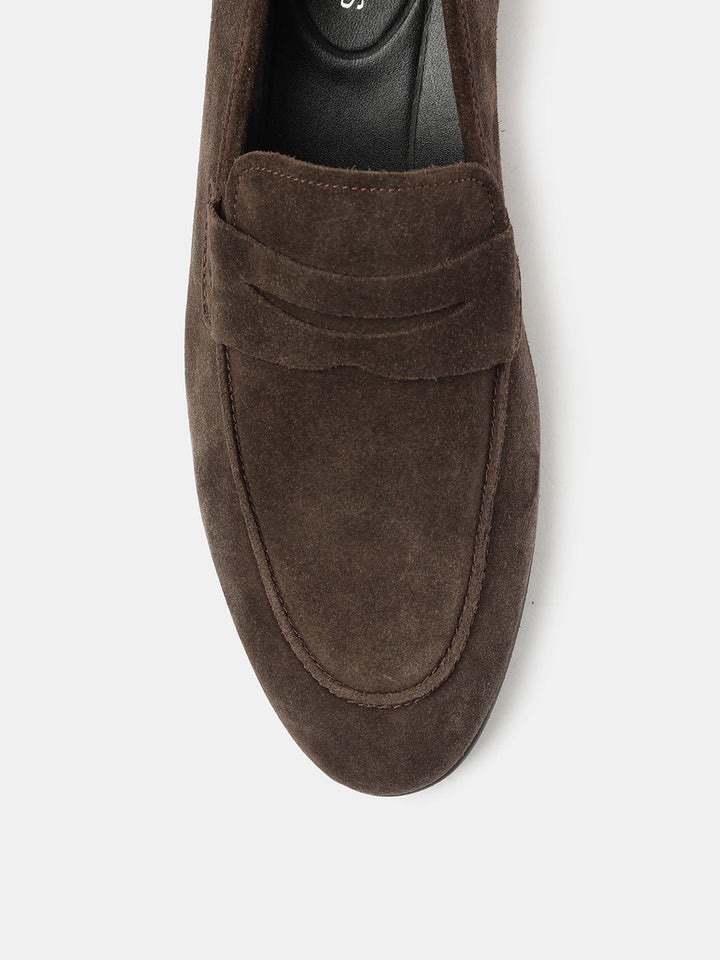 Gordon And Bros Suede Brown Men Formal Slip Ons