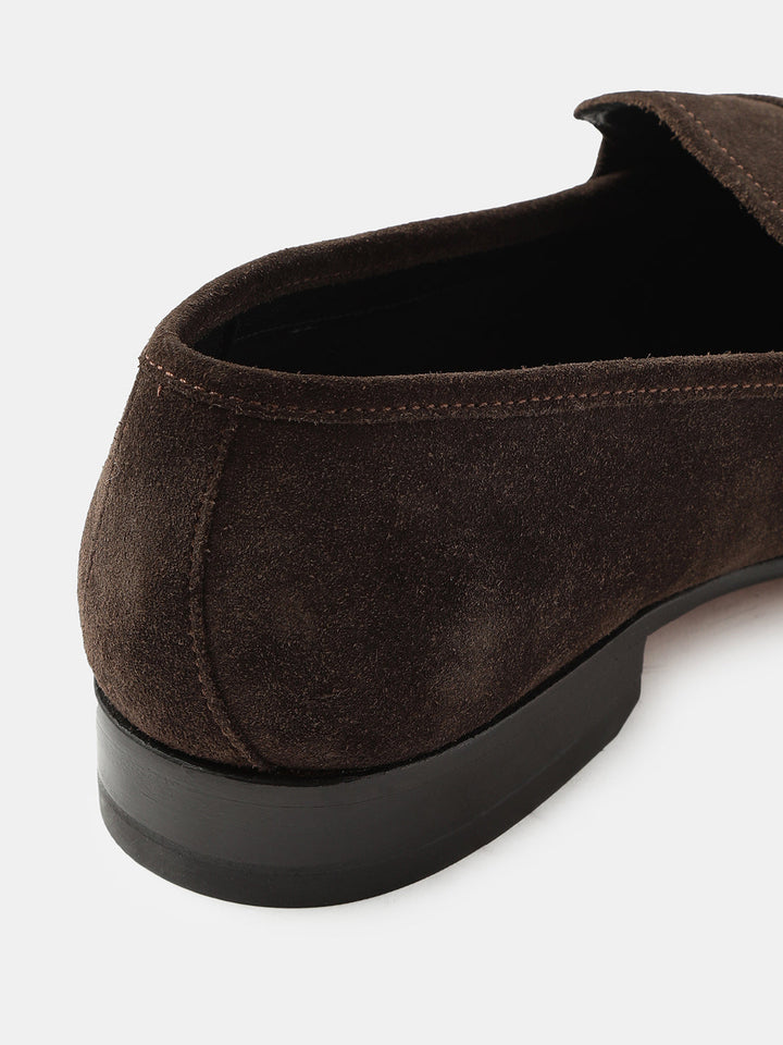 Gordon And Bros Suede Brown Men Formal Slip Ons