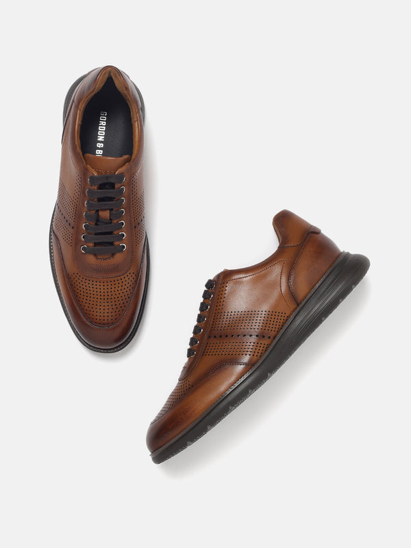 Gordon And Bros Antik Tan Men Lace Up Sneakers
