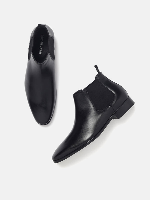Gordon And Bros Antik Black Men Chelsea Boots
