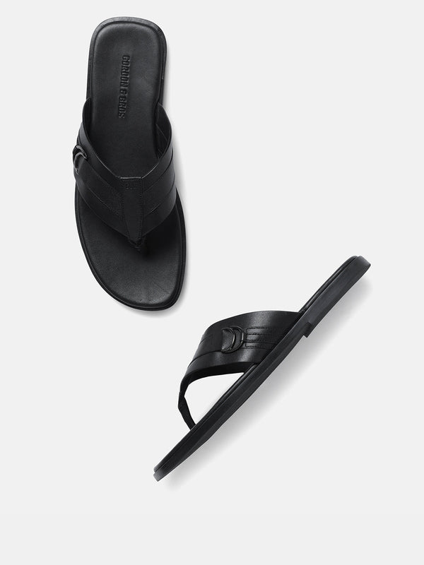 Gordon And Bros Antik Black Men Sandals