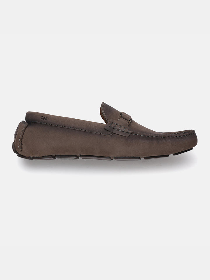 Gordon And Bros Grey Men Moccasin