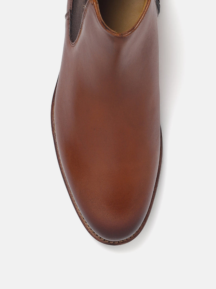 Gordon And Bros Adigo Tan Men Chelsea Boots - Zipper