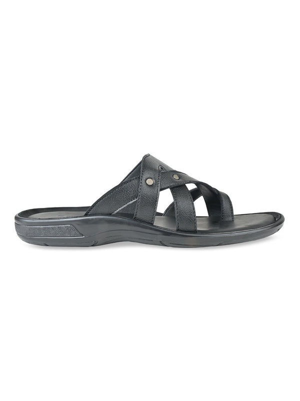 Regal Black Men Casual Sandals