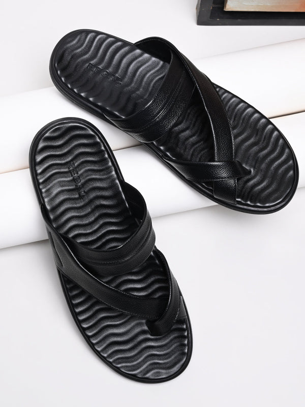 Regal Black Men Casual Sandals