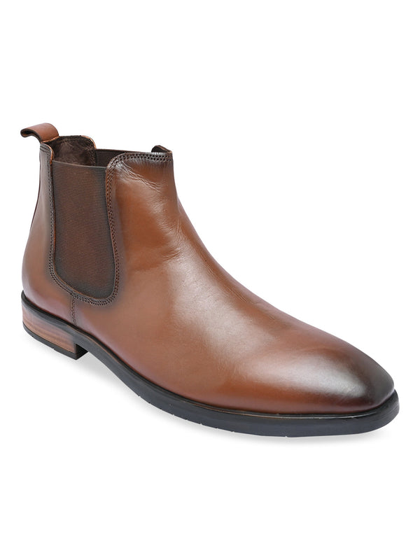 Imperio By Regal Tan Men Leather Boots