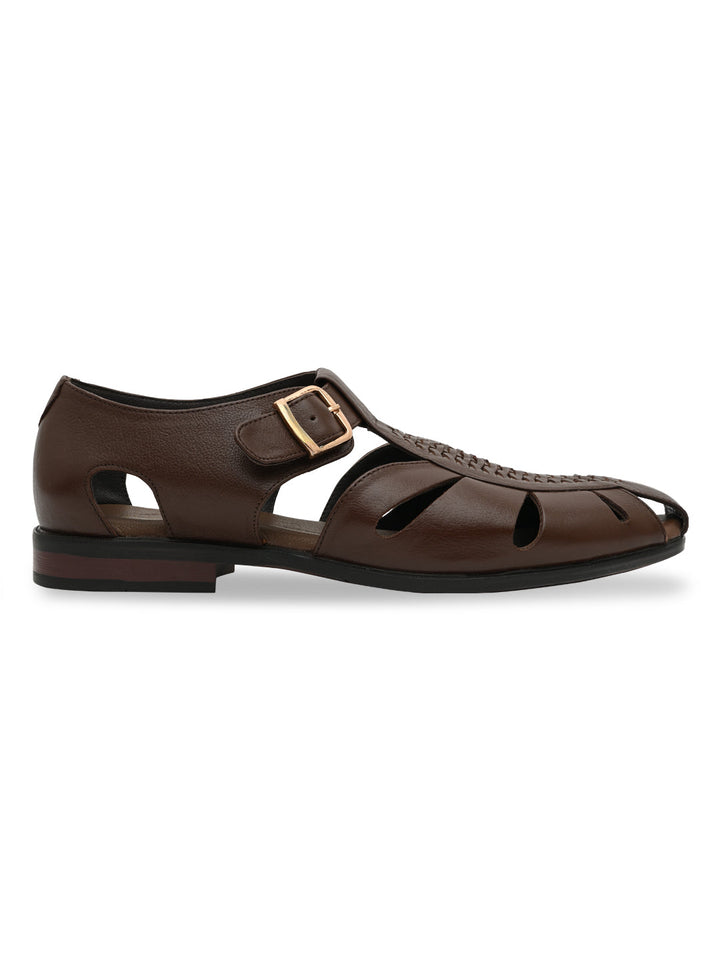 Imperio By Regal Brown Men Leather Pathanis