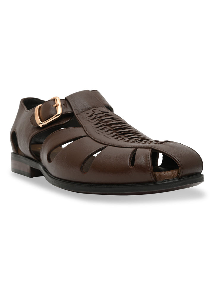 Imperio By Regal Brown Men Leather Pathanis