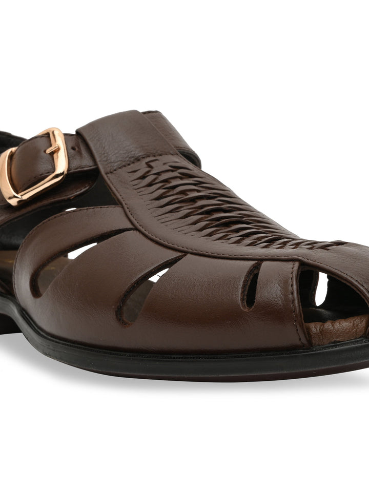 Imperio By Regal Brown Men Leather Pathanis
