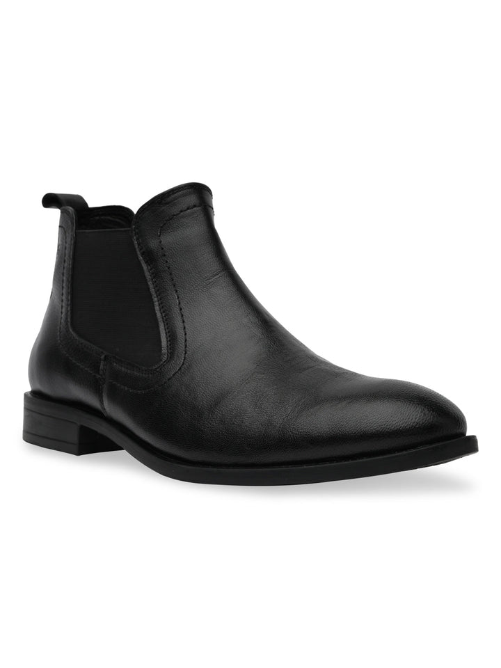 Regal Black Mens Chelsea Leather Boots