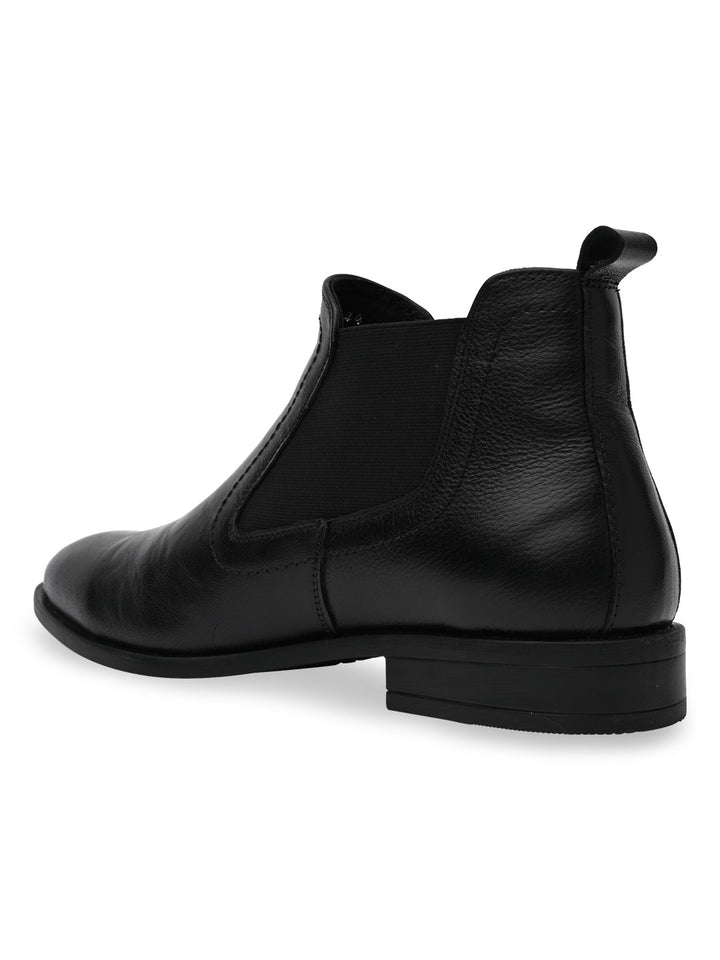 Regal Black Mens Chelsea Leather Boots