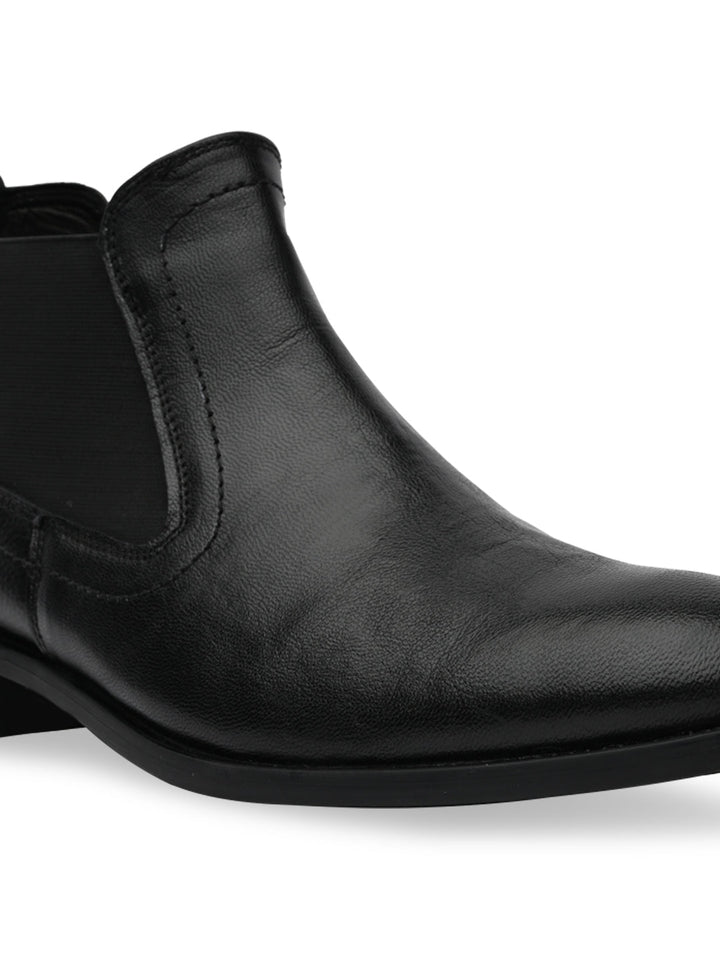 Regal Black Mens Chelsea Leather Boots