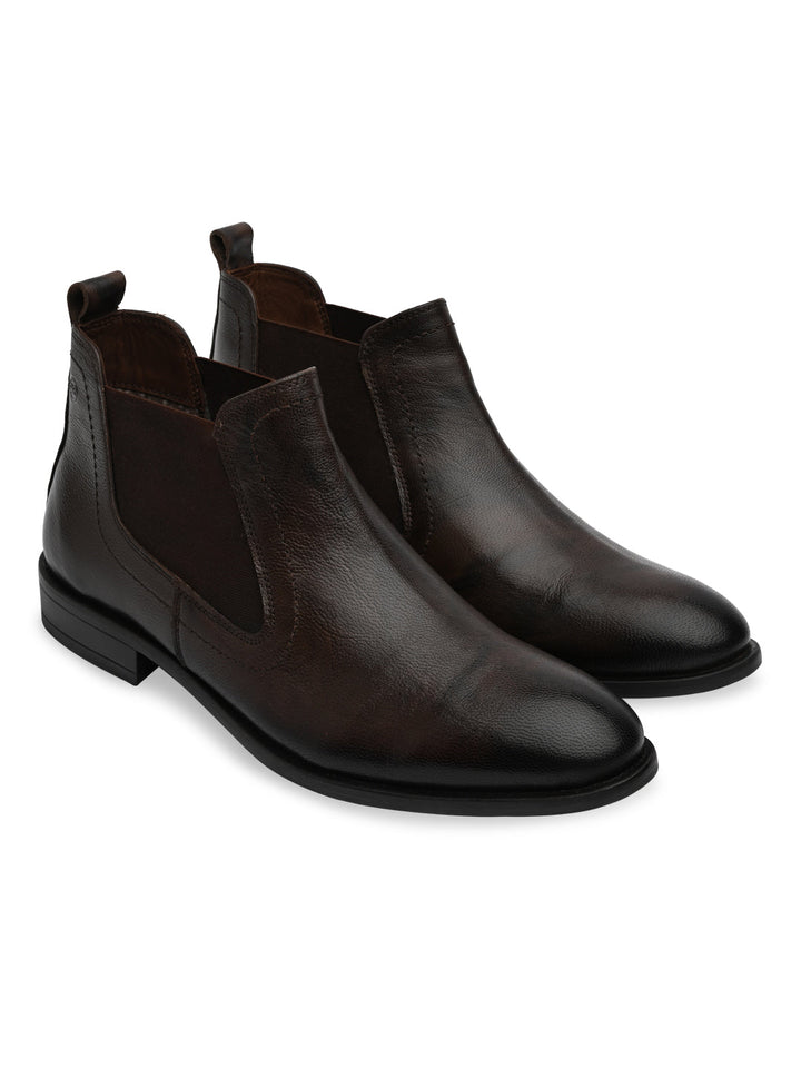 Regal Brown Mens Chelsea Leather Boots