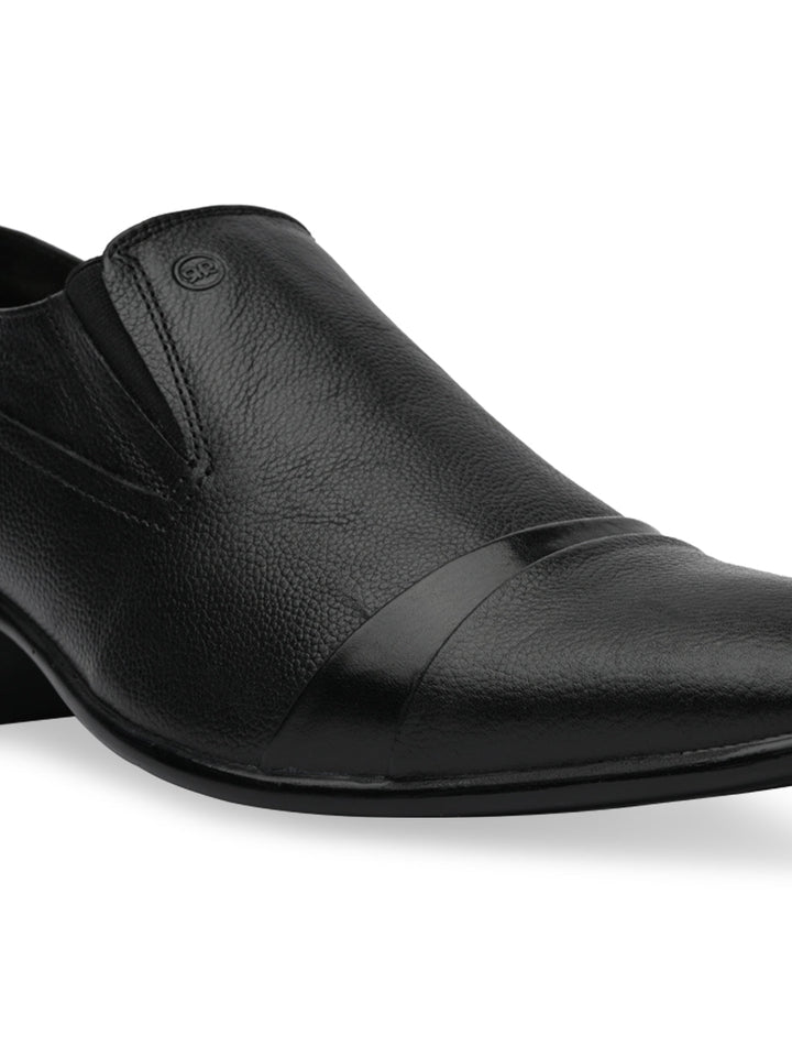 Regal Black Mens Formal Leather Slip Ons