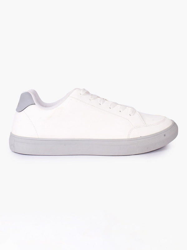 Lee Cooper White Men Lace Up Sneakers