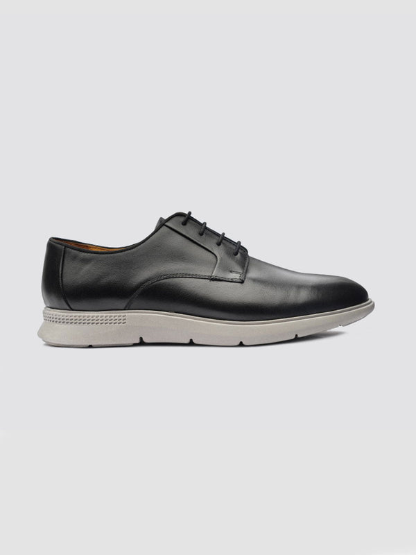 Language Black Men Casual Lace Up Shoes