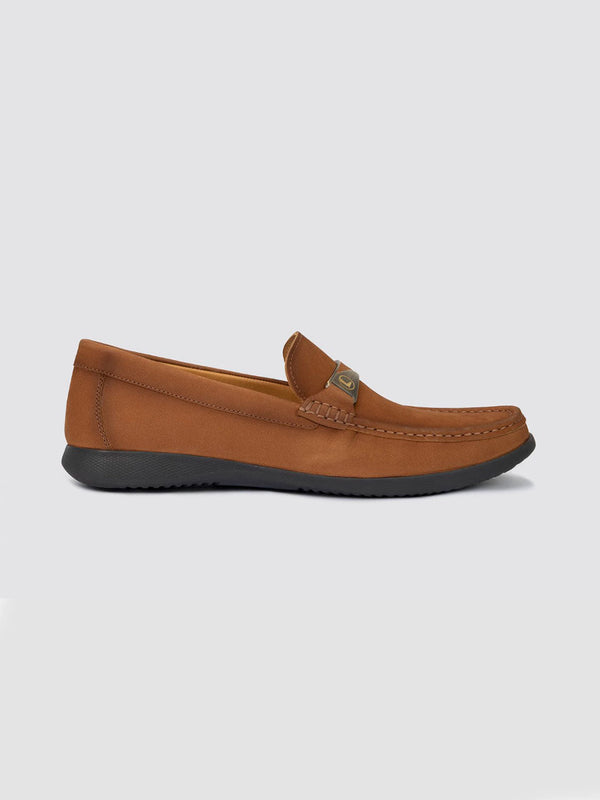 Language Tan Men Leather Moccasins