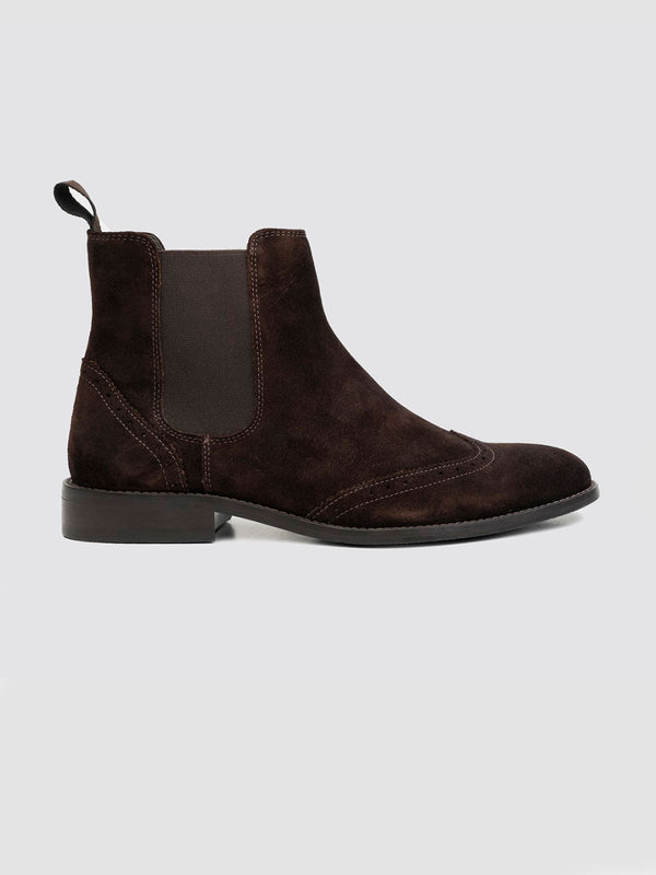 Language Brown Men Suede Boots