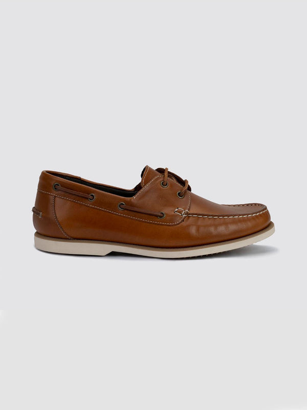 Language Tan Men Leather Casual Lace Up Shoes