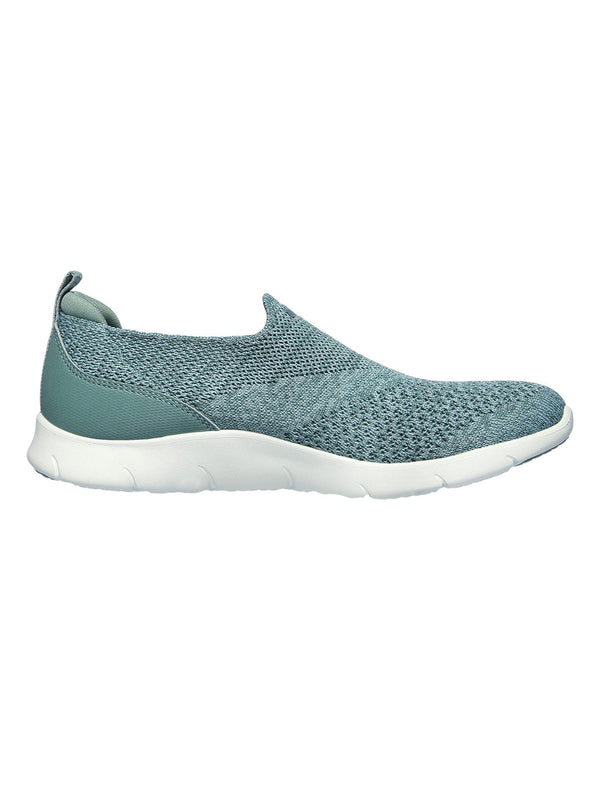 Skechers Green Women Arch Fit Refine Dont Go Slip On Sneakers