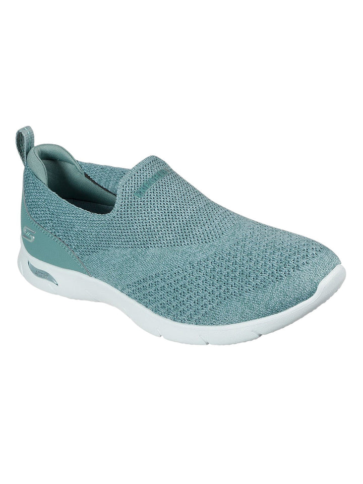 Skechers Green Women Arch Fit Refine Dont Go Slip On Sneakers