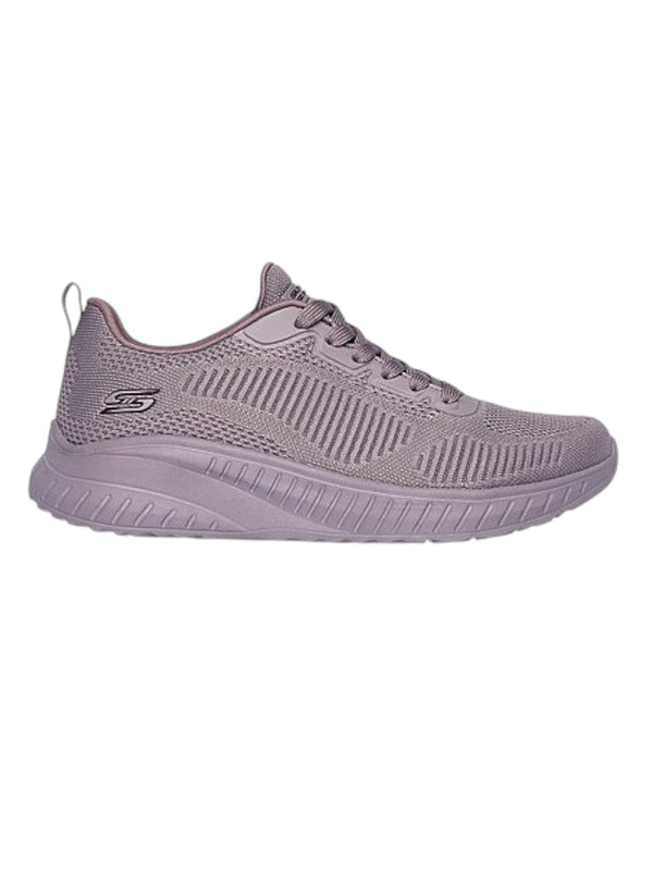 Skechers Purple Women Bobs Squad Chaos Face Off Lace Up Sneakers