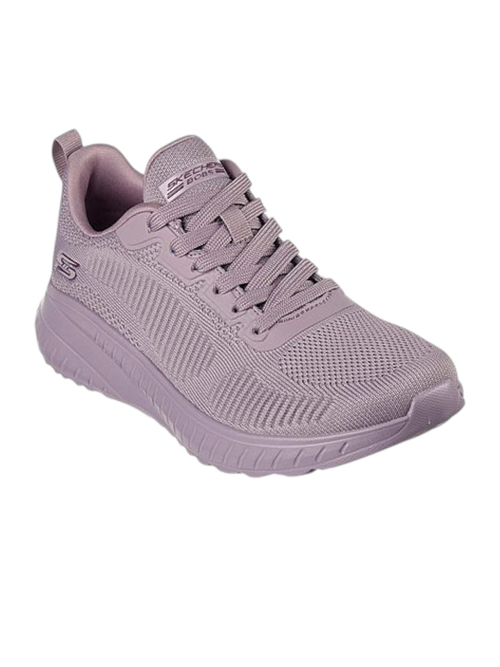 Skechers Purple Women Bobs Squad Chaos Face Off Lace Up Sneakers