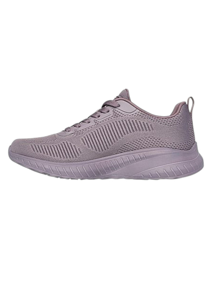 Skechers Purple Women Bobs Squad Chaos Face Off Lace Up Sneakers