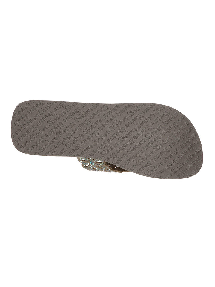 Skechers Taupe Women Vinyasa Pretty Thang Flip-Flops