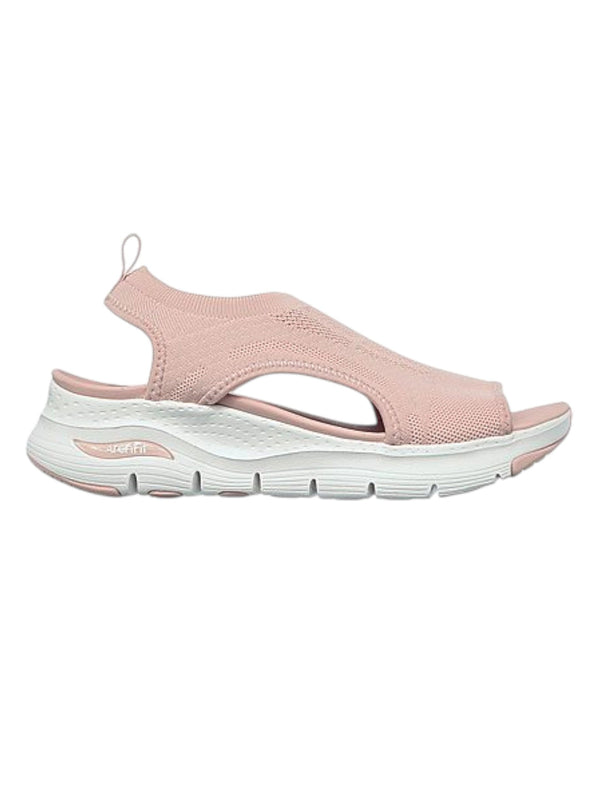 Skechers Pink Women Arch Fit City Catch Flats