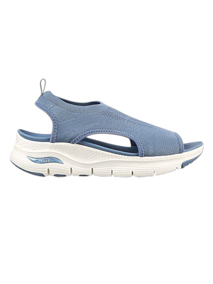 Skechers Blue Women Arch Fit City Catch Flats