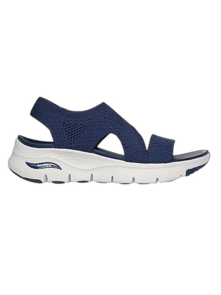 Skechers Navy Women Arch Fit Brightest Day Flats