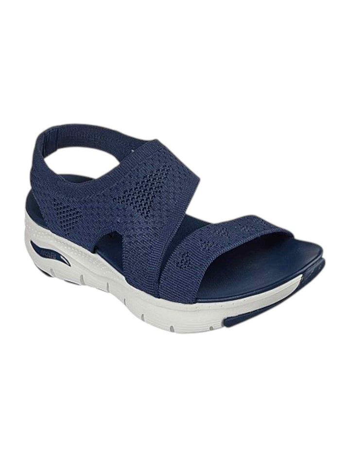 Skechers Navy Women Arch Fit Brightest Day Flats