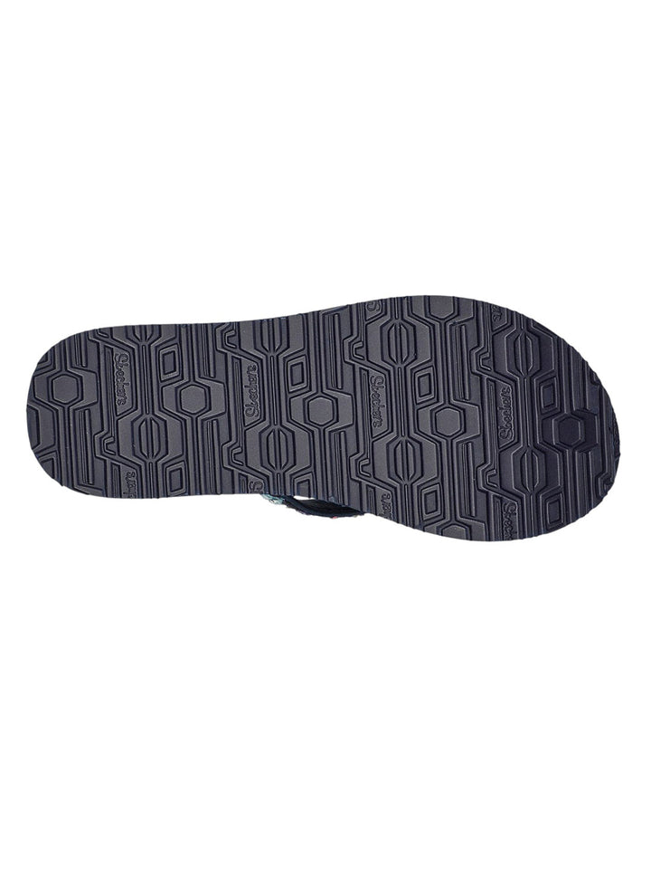 Skechers Navy Women Meditation Dancing Daisy Flip-Flops