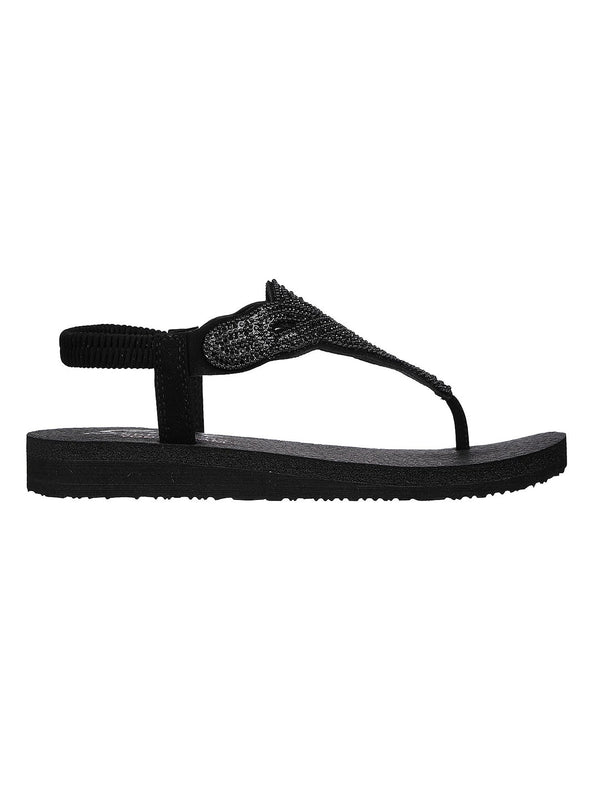Skechers Black Women Meditation Pearl Perfection Flats