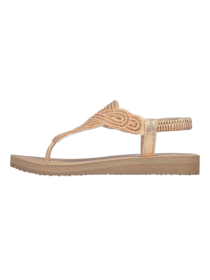 Skechers Rose Gold Women Meditation Pearl Perfection Flats