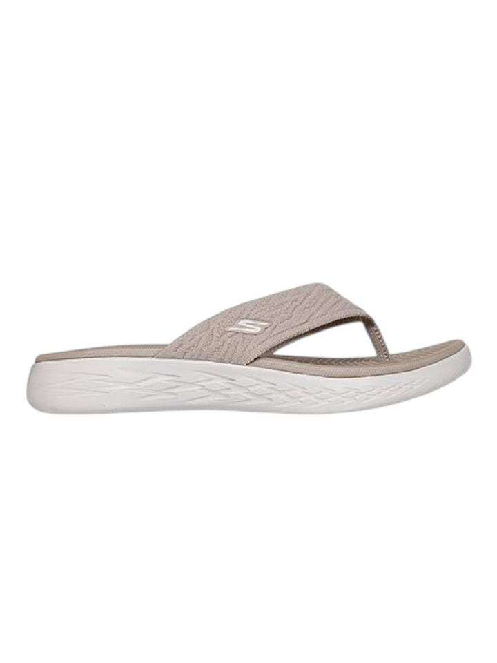 Skechers Taupe Women On The Go 600 Sunny Flip-Flops