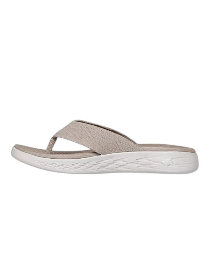 Skechers Taupe Women On The Go 600 Sunny Flip-Flops